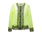 блузка с кружевной отделкой в farfetch-com
