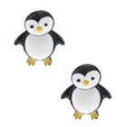 серьги - пингвинчики в claires-co-uk